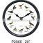 Large Promotional Plastic Bird Sounds Wall Clock