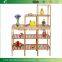 Collapsible 3-Tier Bamboo Storage Rack, Bamboo Household Rack, Bamboo Furniture, Bamboo Display Shelf, Bamboo Storage Shelf