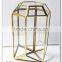 Copper Colored Handmade Modern Vase Table Centerpiece Geometric Glass Vase / Handmade hanging geometric large blown glass vases