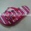 New Cute Printting Soft Rubber pe Flipflop Slippers for Girl With Fashion Accessories Beaded