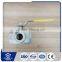 zhongyi valve stainless steel stainless steel thread 3 way ball valve iso mounting pad