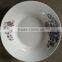 New cheap ceramic soup plate , custom China supplier dinnerware plates /dishes