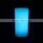 Mutli color change plastic Cylinder Led table lamps with remote