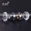 2 1/6 inch decagon zinc base crystal door pull handle door set
