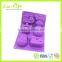 6 mixed Christmas Silicone Chocolate Mold, Soap Mold, Silicone Ice Cube Trays