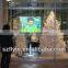 3D Holographic Projection Film for Window Shop Display White Grey deep grey transparent Natural Black