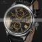 KS Mens Leather Band Analog Automatic Mechanical Fashion Watch