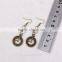 cheap fashion jewelry hot popular steampunk gear watch earrings bronze new DIY made in China yiwu