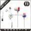 2016 plastic earphone with package, earphone stereo wireless earphone