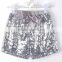 Gorgeous trendy boutique baby girls shorts gold sequin summer children shorts