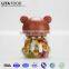 Small plastic candy containers nata de coco confectionery bear cartoon shape jelly candy