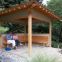 luxury garden wooden whirlpool pavilion