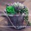 Mini custom wooden barrel flower pots