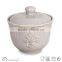 Grey With White Dots Ceramic Sugar Pot