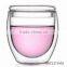 hot sale fashion double wall glass cup