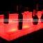 HDPE plastic color changing 3 level big Light up portable led wine rack