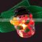 Christmas parties party supply led light snowman elastic braid bracelet