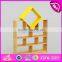 Best design combination colorful bedroom furniture wooden kids storage shelves W08C198