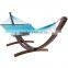 Light Blue Outdoor Double Size Polyster Rope Caribbean Hammock