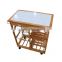 New desigh mobile dining car carrying shelves three layers of kitchen storage