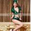 Hot sexy girls green outfit set TI8027