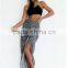 Guangzhou clothing manufacturer woman skirts novelty irregular fashion maxi skirt