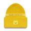 Latest Design Custom Embroidery Logo Unisex Cotton Knit Beanie Hat