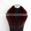 Myfur Wholesale Wine Red and Dyed Fox Fur Coats Hooded with Factory Price