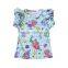 2017 Toddler Kids Baby Girls Shirts Pernickety Children Clothes Mermaid T shirt Top Cute Flutter shirt for baby