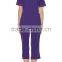 2017 Summer Collection Cotton and Modal Blend Women Pajamas Sleepwear Set with Coral Piped Trims