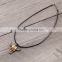 New Fashion stainless steel skull pendant necklace with  Waxed Linen Cord for men or women