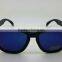 hot sale UV400 CE FDA custom logo promotion sunglasses frog black frame mirror lenses sunglasses DLC9003