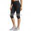 Womens Mesh Capri Workout Yoga Pants Running Gym Pants Active Wear