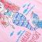 Custom Gilrs Cartoon Mermaid Tail Printed T-shirts