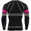 Flat lock seam long sleeve mens compression shirts wear