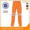 Men's Hi vis / high visibility orange color cargo pants with side pockets