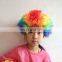 Clown Wigs Football Fans wig Colorful Afro Wig for color run