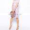 CHEFON Spot pleated lace short backless dresses