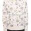 CHEFON Rose Garden Print Women White Hoodie CH0056