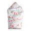 Pink Flamingo Printed Baby Cotton Swaddle Blanket Kids Sleep Sack Set