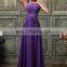 Grace Karin Hot Sale Pink Purple Red Royal Blue Black White Green Sleeveless V-Back Long Chiffon Evening Dress 2017 CL007555-2