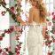 Gorgeous Lace and strapless wedding gown for women