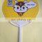 Fashionable Promotion paper sticker plastic round fan