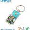 Promotional items with logo printing metal keychain