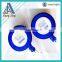 Round plastic logo attached badge with retractable string