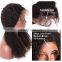 Brazilian human hair preplucked curly wave lace front wig