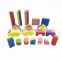 Melors Non-toxic Foam Blocks Building Blocks and Stacking Block Amazing As Bath Toys, 60 Count with Carry Tote