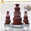 Stainless steel double tower chocolate fountain machine, chocolate fountain machine price