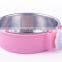 Stainless Steel Hanging Pets Feeder Water Bowl Cats Dogs Rabbits Bowl Neck Protection