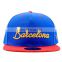 colorful blue embroidery cap snapback made in china factory